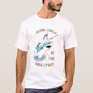 Mini-Golf is de grootste UNICORN-ringhaai T-shirt