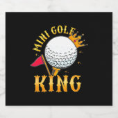 Mini Golf King Sparkling Wijnetiket (Enkel label)