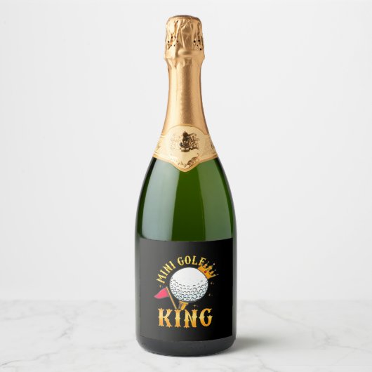 Mini Golf King Sparkling Wijnetiket (Voorkant)