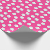 Mini Golf Verjaardagsfeestje Roze Cadeaupapier (Hoek)