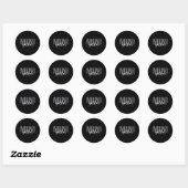 Mini Golfer Golf Golfen Miniatuur Golf Ronde Sticker (Vel)