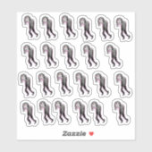 Mini Goths Stickers Vinyl Coupé Sur Mesure (Feuille)