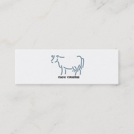 Mini Grand carte de visite de vache (Devant)