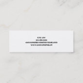 Mini Grand carte de visite de vache (Dos)