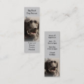 Mini Grande carte de visite professionnelle de visite (Devant / Derrière)