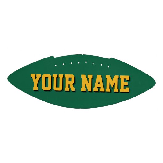 Mini GREEN AND GOLD Personalized Football (Paneel)
