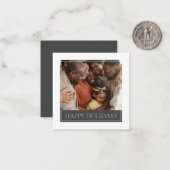 MINI Happy Holidays Carte de Noël Modèle photo (Devant/Arrière en situation)