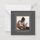 MINI Happy Holidays Carte de Noël Modèle photo (Devant)