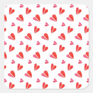 MINI HARTJES Kleine Vierkante Stickers