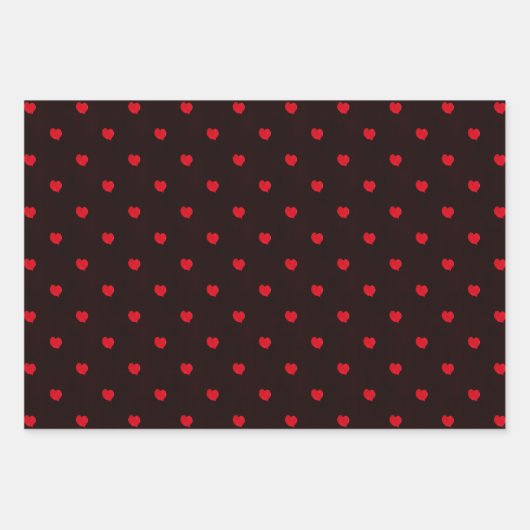Mini Heart Pattern Wrapping Paper Sheets (Voorkant 3)