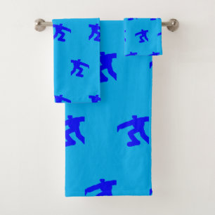 Mini Hommes Bleus en Course Bleu