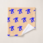 Mini Hommes en Course Bleus Melon (Gant de toilette)