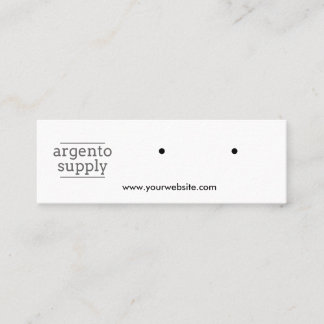 Mini horizontale oorring Kaart Visitekaartje