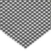 Mini Houndstooth Pattern Black en White Tafelkleed (Gekanteld)