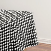 Mini Houndstooth Pattern Black en White Tafelkleed (Voorbeeld)