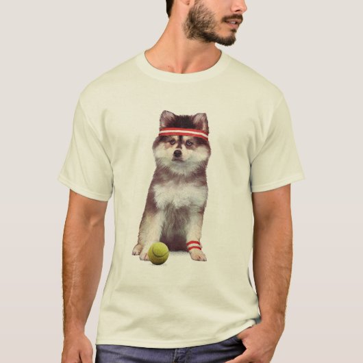 Mini-Husky Tennistijd T-shirt (Voorkant)