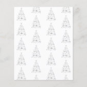 Mini-Hygge noir blanc menu de Noël (Dos)