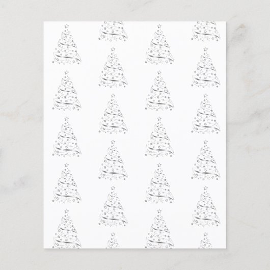 Mini-Hygge noir blanc menu de Noël (Dos)