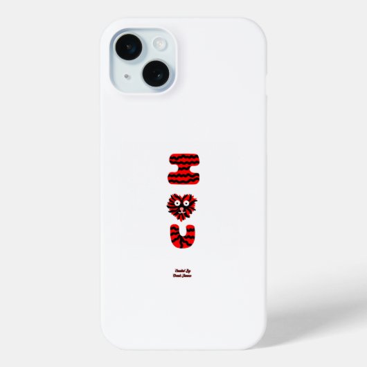 Mini I Fuzzy U Apple iPhone 15 Plus Coque (Verso)