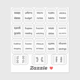 Mini Index Tabs Bujo Functional Planner Labels