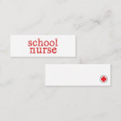 Mini infirmière carte de visite (Devant / Derrière)