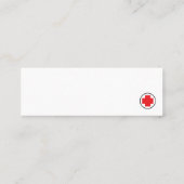 Mini infirmière carte de visite (Dos)
