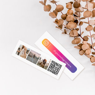 Mini Instagram Foto QR Code Visitekaartje
