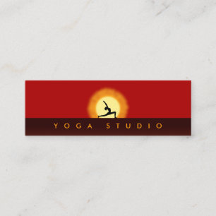 Mini Instructeur de Yoga Sunrise Pose Carte de visite m