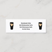 Mini Instructions de soins du tamiseur Carte de visite  (Devant)