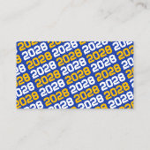 Mini Invitations de graduation Gold & Blue (Dos)