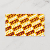 Mini Invitations de graduation Maroon & Gold Pawpr (Dos)