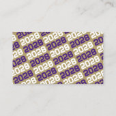 Mini Invitations de Graduation Purple & Gold (Dos)
