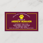 Mini Invitations de la Bourgogne et de la Pawprint (Devant)