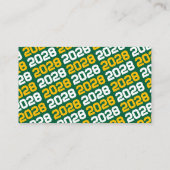 Mini Invitations de la finition Gold & Green (Dos)