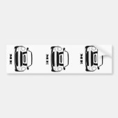 MINI j'adhésif pour pare-chocs - 3 autocollants (Devant)