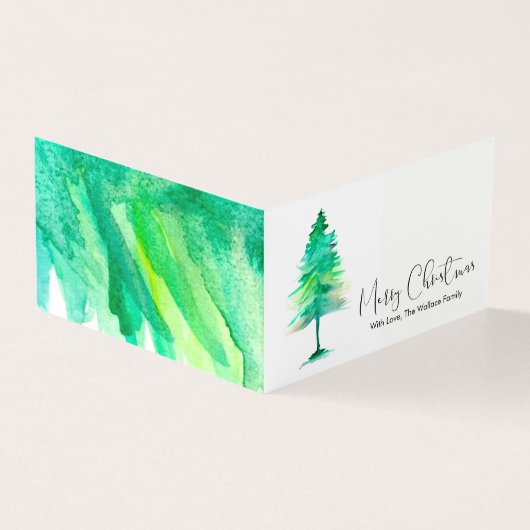 MINI- Joyeux Noël, Aquarelle Pinetree, Script (Outside)