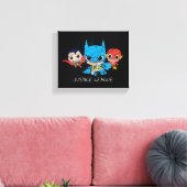Mini Justice League Sketch Canvas Afdruk (Insitu (Woonkamer))