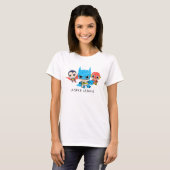 Mini Justice League Sketch T-shirt (Voorkant volledig)