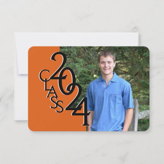 Mini Klasse van 2019 Sinaasappel Kaart (Voorkant)