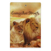 Mini Klembord Leeuwen Moed Sterkte (Achterkant)