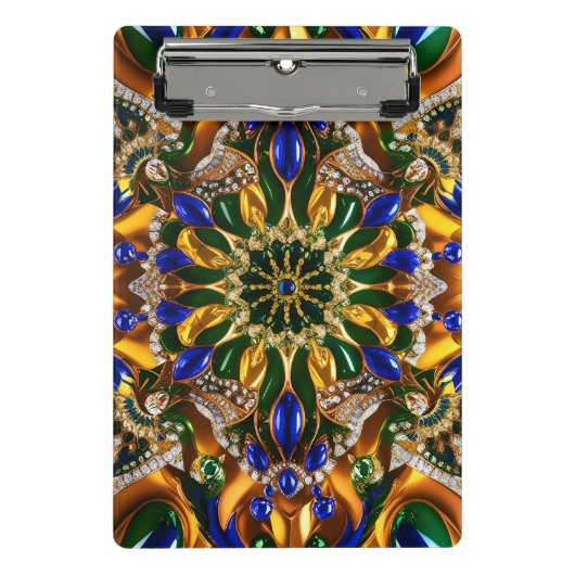 Mini klembord met Brazilië Kleuren (Voorkant)