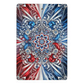 Mini klembord met Franse kleuren Abstract Design (Achterkant)