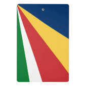 Mini klembord met Seychellen kleuren (Achterkant)