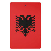 Mini klembord met vlag van Albanië (Achterkant)
