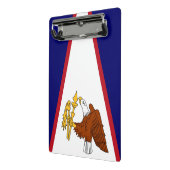 Mini klembord met vlag van Amerikaans-Samoa, Veren (Angled2)