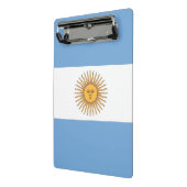 Mini klembord met vlag van Argentinië (Angled2)