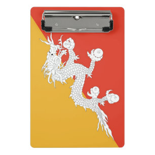 Mini klembord met vlag van Bhutan