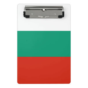 Mini klembord met vlag van Bulgarije