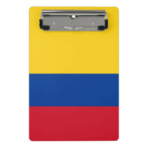 Mini klembord met vlag van Colombia