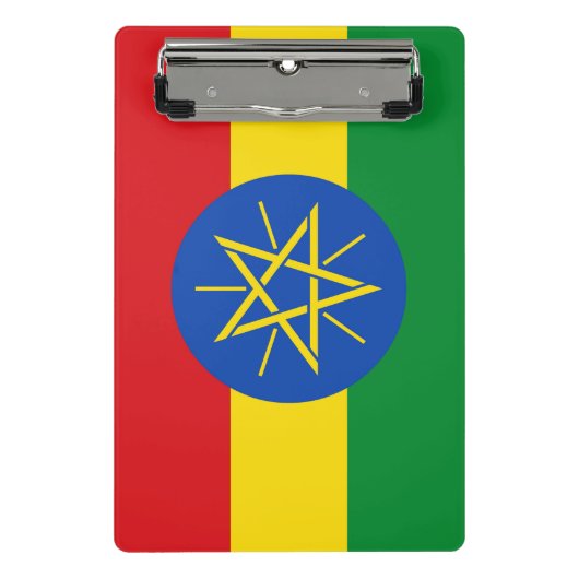 Mini klembord met vlag van Ethiopië (Voorkant)